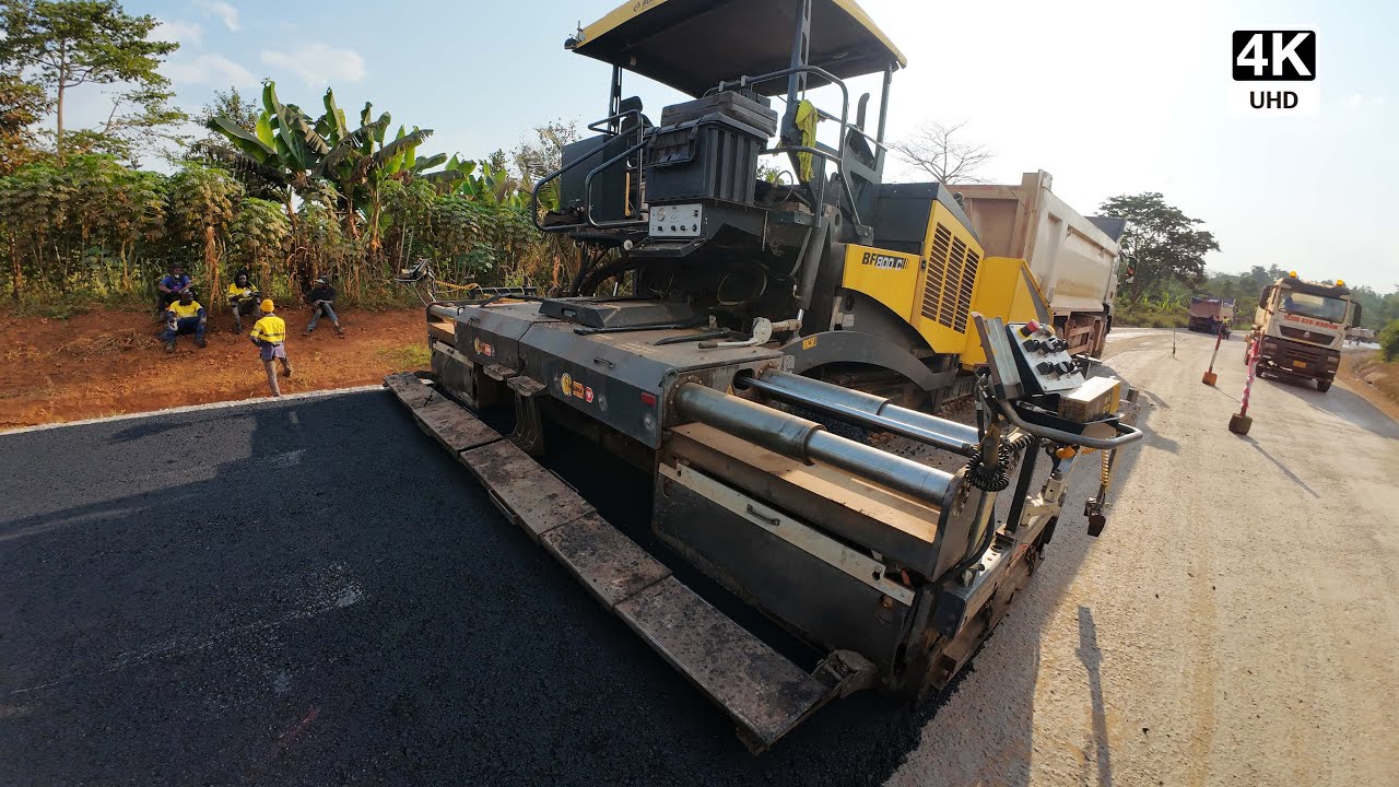 Consistent Progress on Tepa Road R63 – Asphalt Laying and Rolling Ongoing 4K