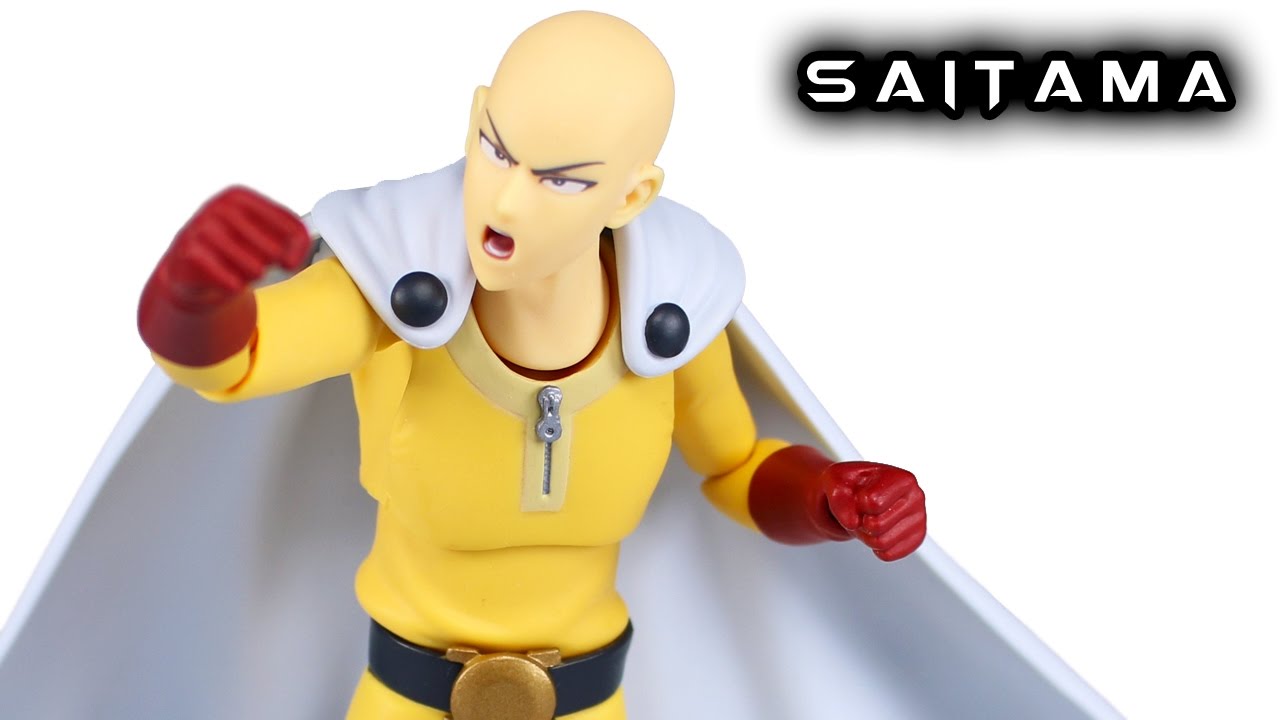 Figma SAITAMA One Punch Man Action Figure Toy Review