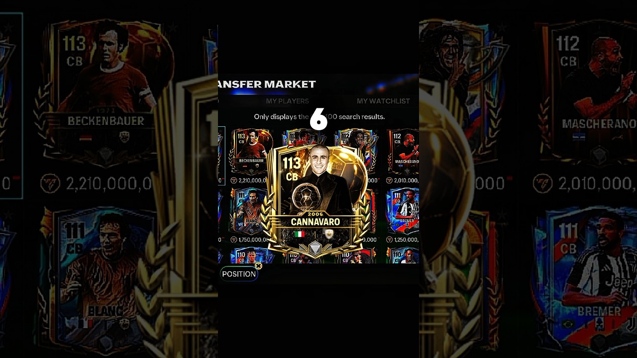 Top 10 CB in Fc Mobile💀🧱 #fcmobile #fc26 #cb