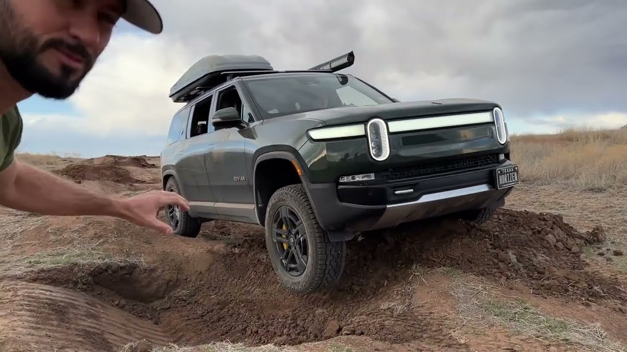 Rivian R1S at MERUS Adventure Park's TEST Track.