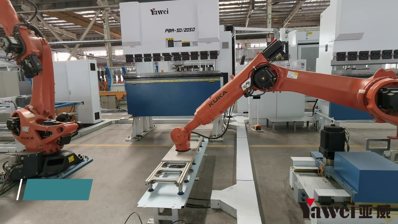 YAWEI - Automatic production line for elevator door   ( 亚威 - 电梯门板自动生产线)