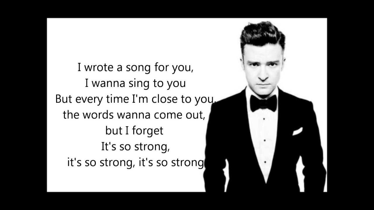 Tunnel vision - Justin Timberlake (Correct lyrics) (The 20/20 Experience) NEW 2013