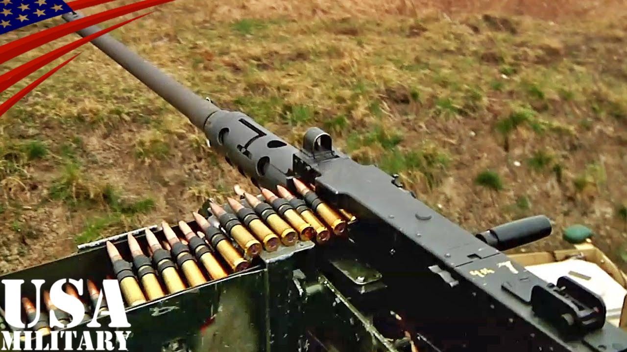 ブローニングM2(12.7mm)重機関銃・射撃訓練 - M2 Browning .50 Caliber Machine Gun Fire