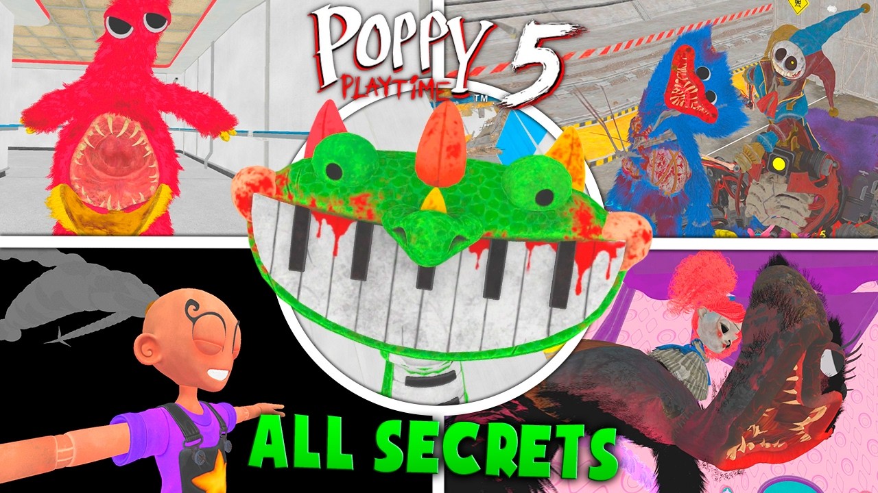 Poppy Playtime Chapter 5 - All NEW Secrets Behind the Scenes (Full Bright Mode)