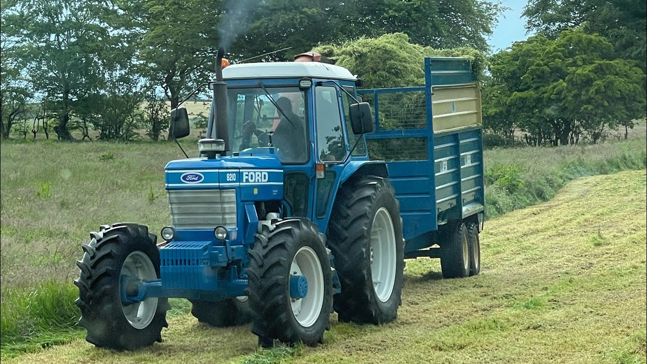 Knockagh Double Chop Silage 2022 with Ford 8210, full audio no music - Newtownabbey
