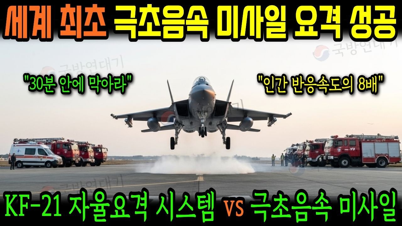 북한 미사일 발사 30분 후 긴급 출격! KF 21 AI 자율요격 시스템 vs 극초음속 미사일 추적, 일본 F 35도 실패한 기술?