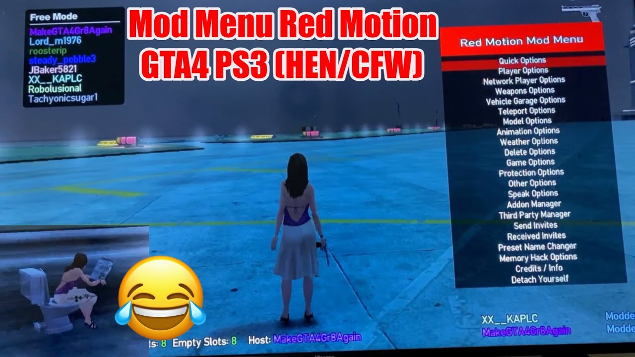 [GTA4 PS3] Red Motion Mod Menu | HEN/CFW