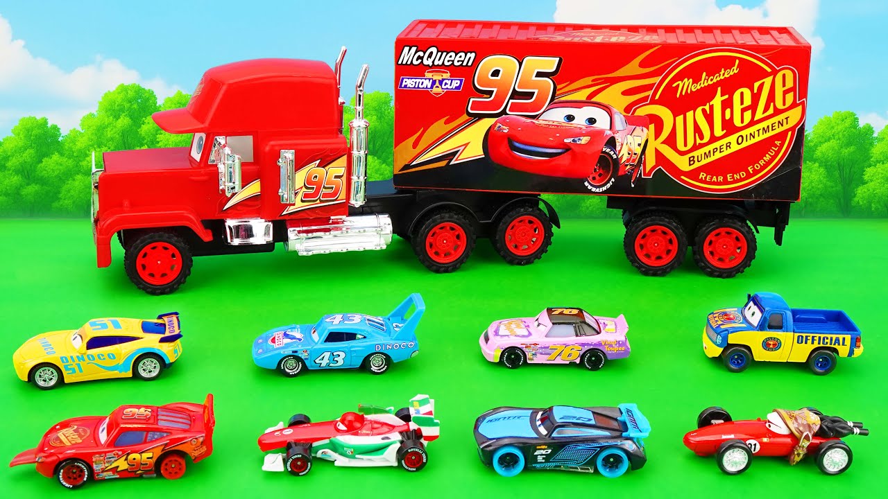 Disney Pixar Cars Unboxing Review | Disney Pixar Cars Go Toy Truck Race Track | Lightning McQueen