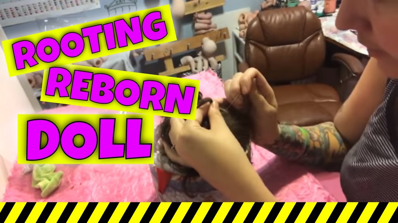 ROOTING WITH HUMAN HAIR ON A REBORN| REBORN DOLLS| Bean Shanine
