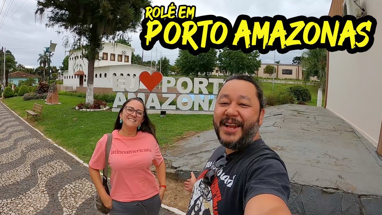PORTO AMAZONAS - CIDADE ÀS MARGENS DO RIO IGUAÇU, PERTO DE CURITIBA. PRÉDIO EM FORMA DE BARCO #Vlog