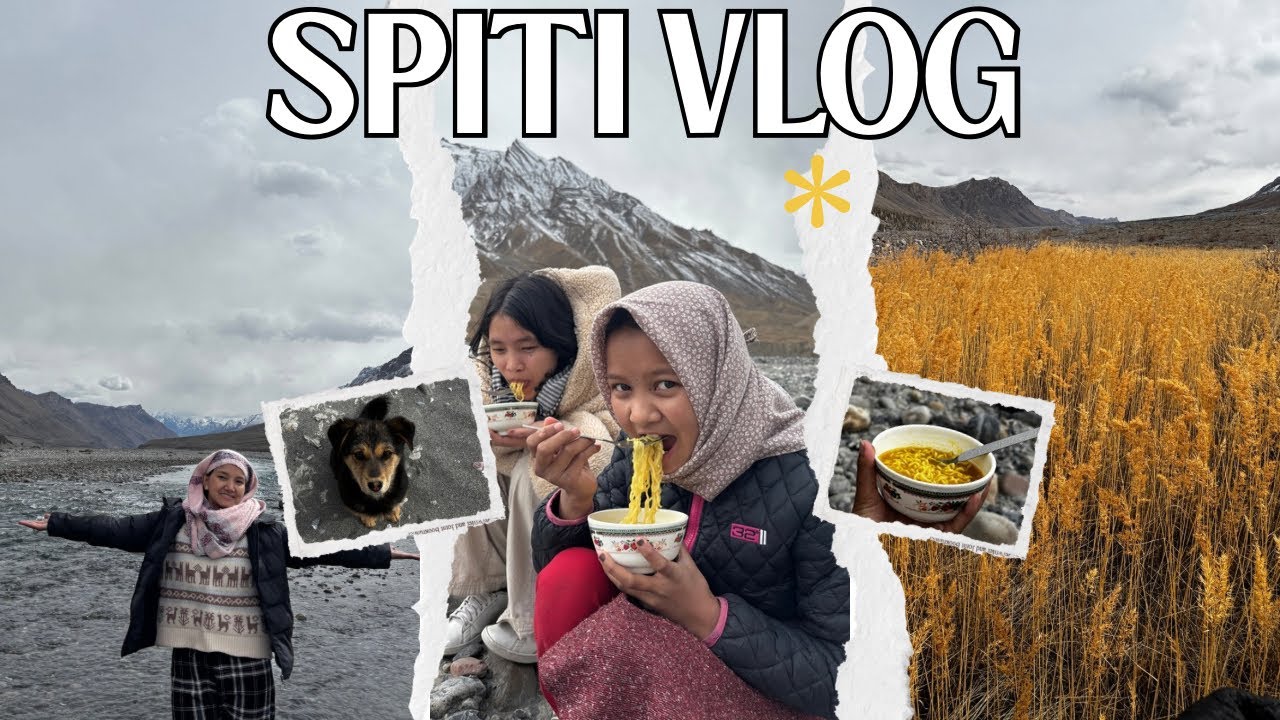 Pahado wali MAGGI 🍜 | Spiti  River Side View Vlog | Mountain Vlog 🗻 | Winter In Spiti | #spiti 
