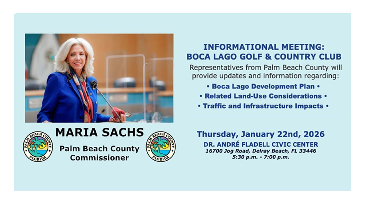 District 5 - Boca/Largo Community Forum 1-22-26