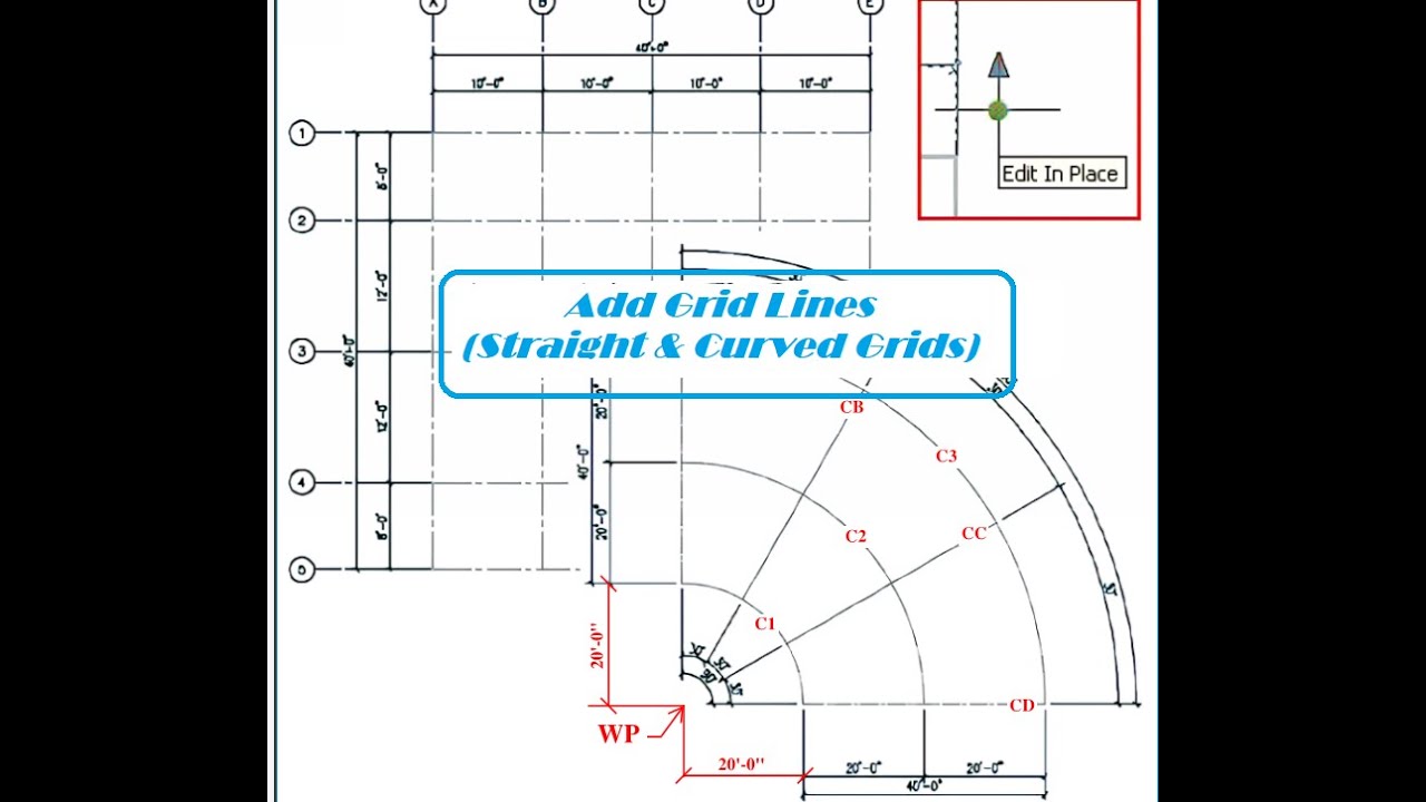 Straight & Curved Grid Addition | SDS2 | Steel Detailing | v2020