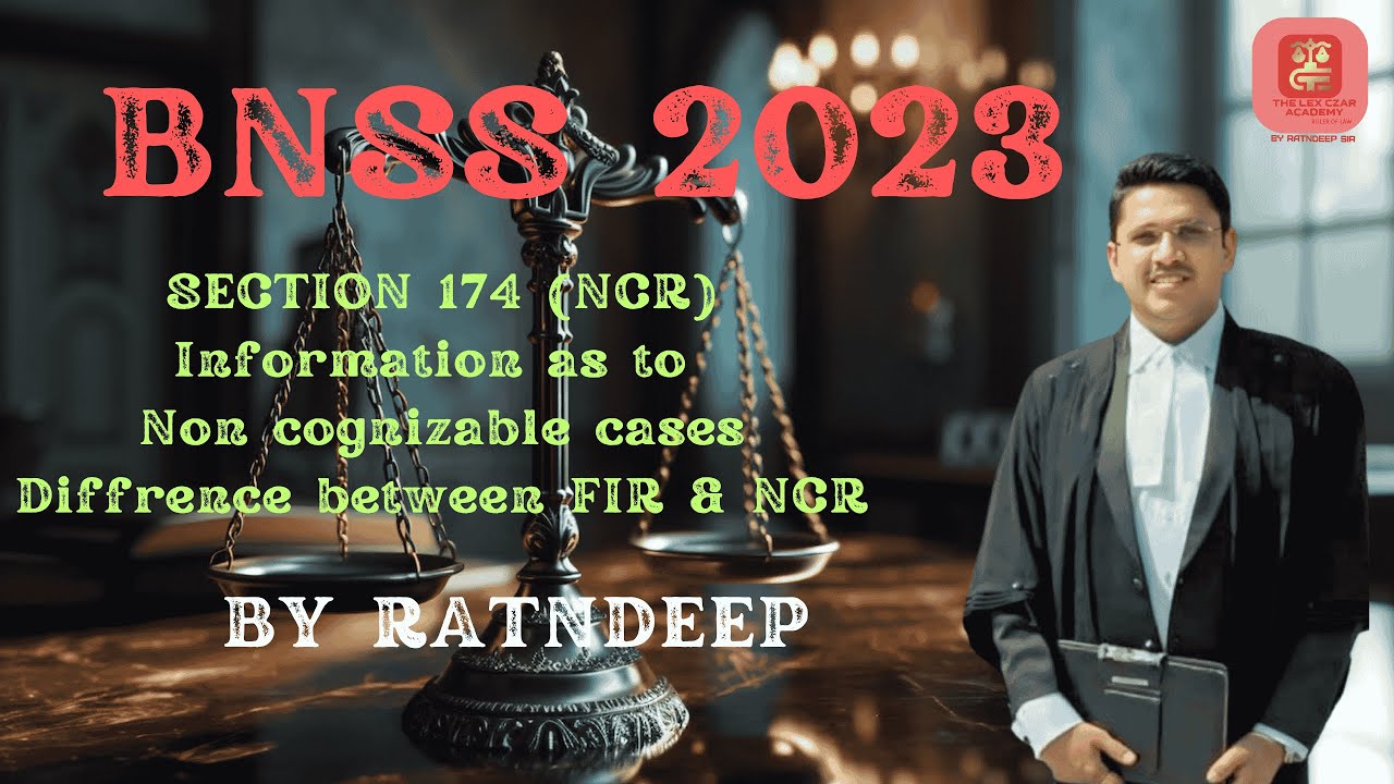 SECTION 174 Information as to Non-cognizable cases  BNSS 2023