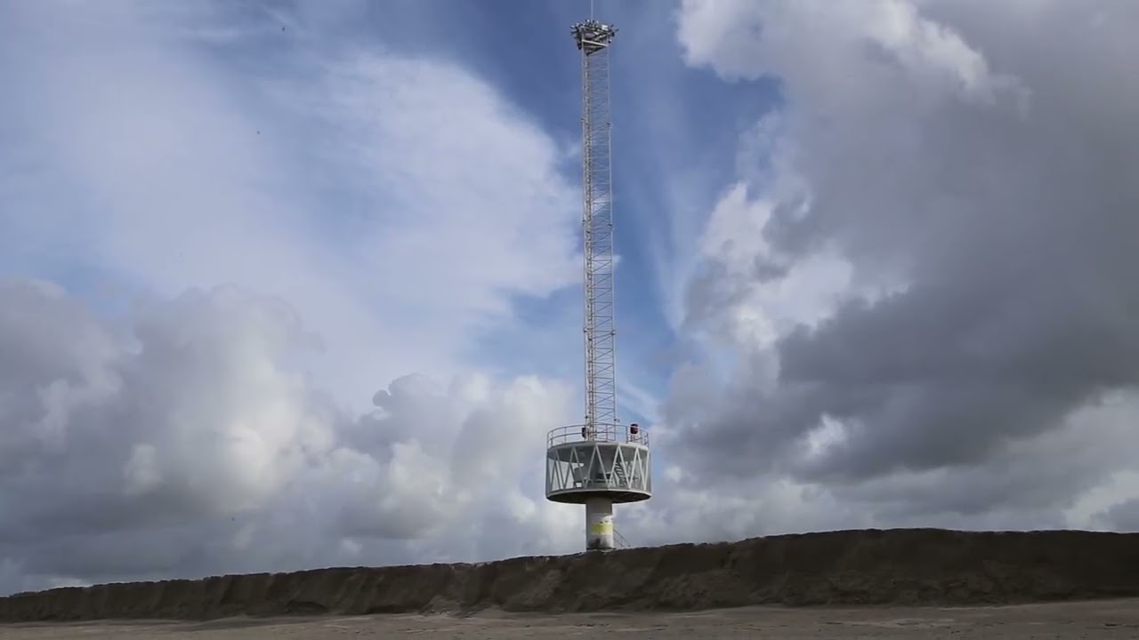 Zandmotor en Argusmast na storm Benjamin