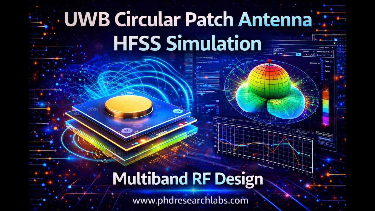 Compact Multiband UWB Circular Patch Antenna | Ansys HFSS Simulation for RF & Wireless Applications