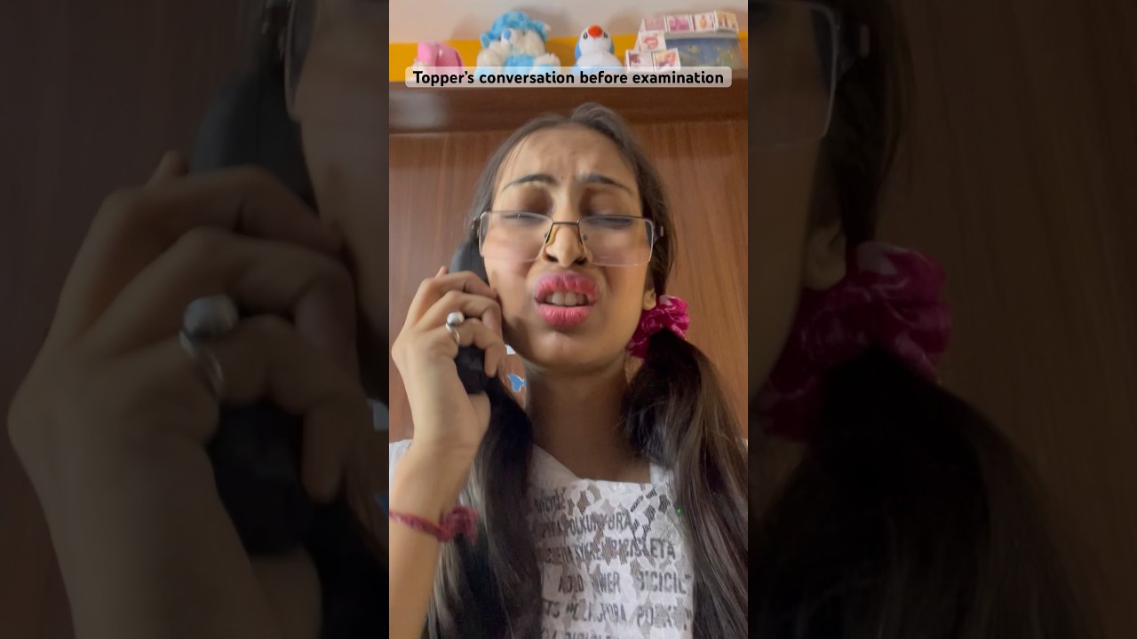 Toppers conversation before exams #exam #examination #topper #friends #ytshortsindia #ytshorts