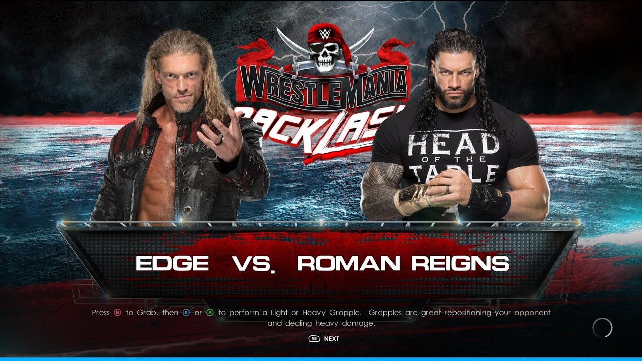 WWE 2K22 PC - Edge VS Roman Reigns