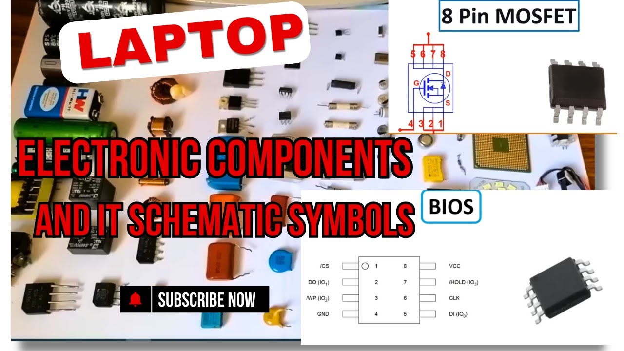 LAPTOP COMPONENTS AND SCHEMATIC SYMBOLS