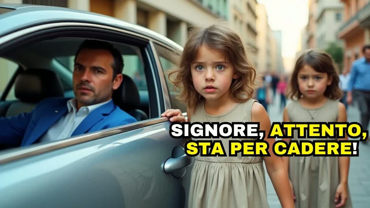 POVERE BAMBINE SALVANO IL MILIONARIO DALL’AUTO PRIMA CHE CADA UNA TRAVE — IL SUO GESTO CAMBIA TU