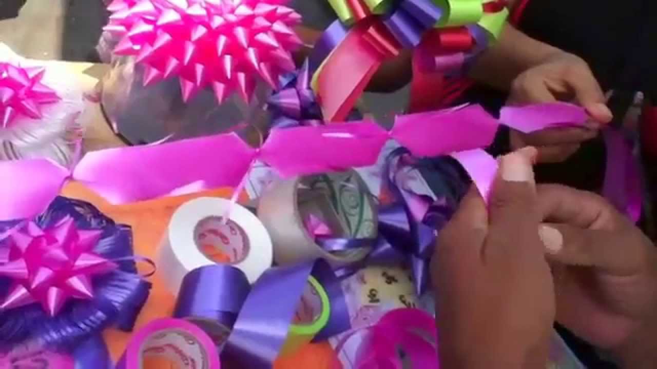 Cómo hacer lazos1 de 3 de cinta de agua paso a paso moldes, modelos
