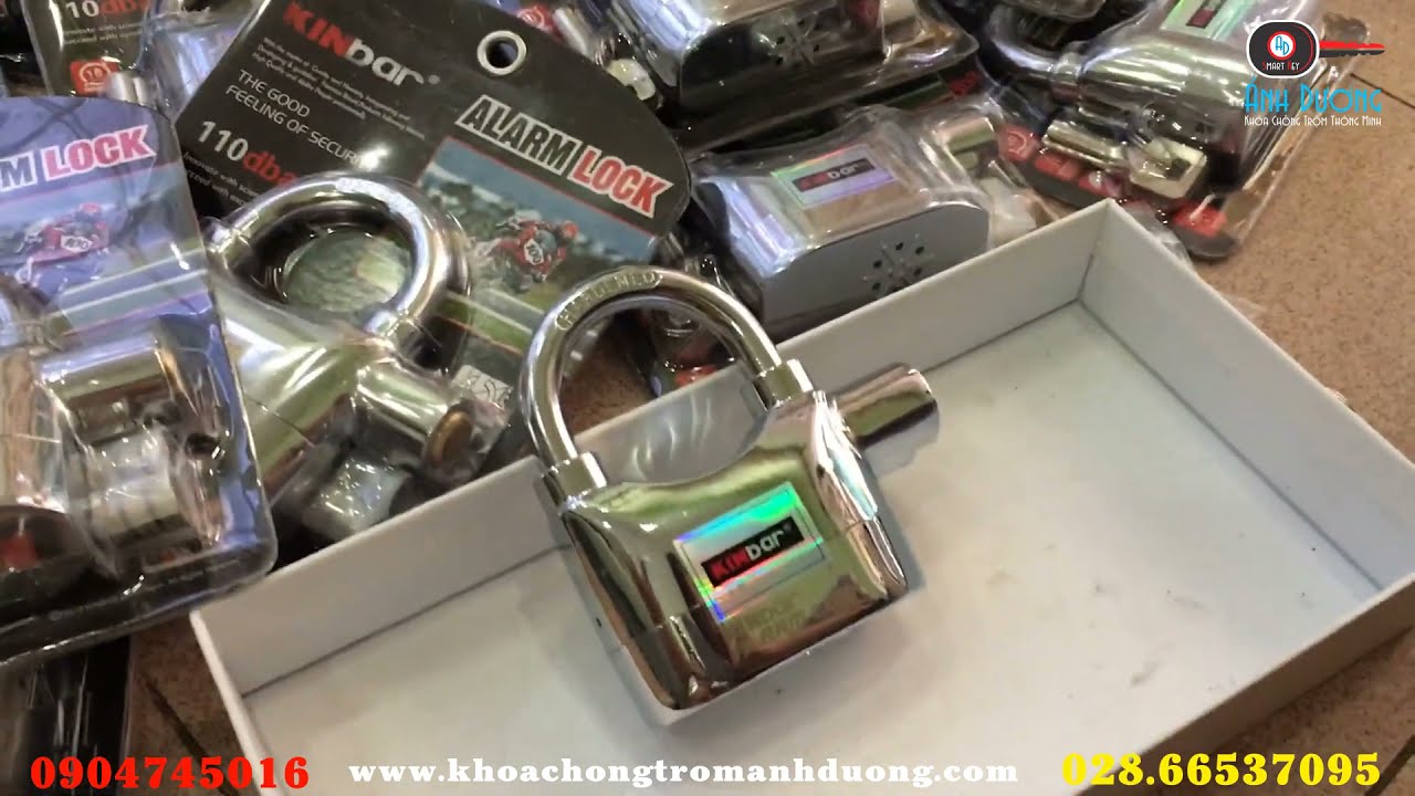 Hướng Dẫn Thay Pin Cho Ổ Khóa KINBAR, Khóa Cửa Nhà Chống Trộm Báo Động