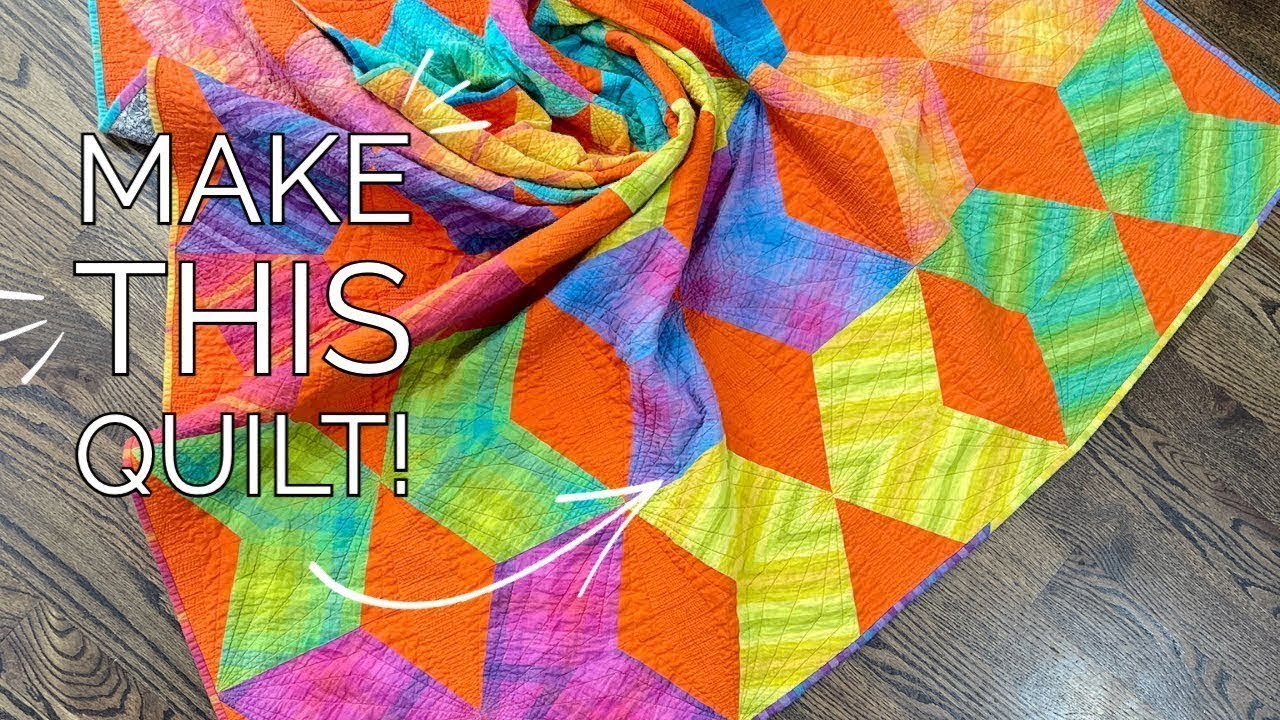 Mirrored Diamonds Fat Quarter Quilt Pattern: Full Tutorial with Quilting Ideas!