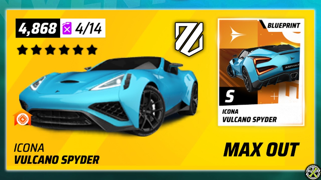 GOLDing the Icona Vulcano Spyder: Asphalt Legends RTG #862