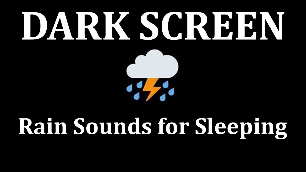 Heavy Rain and Thunder Sounds for Sleeping - Black Screen | Perfect Sounds for Rest