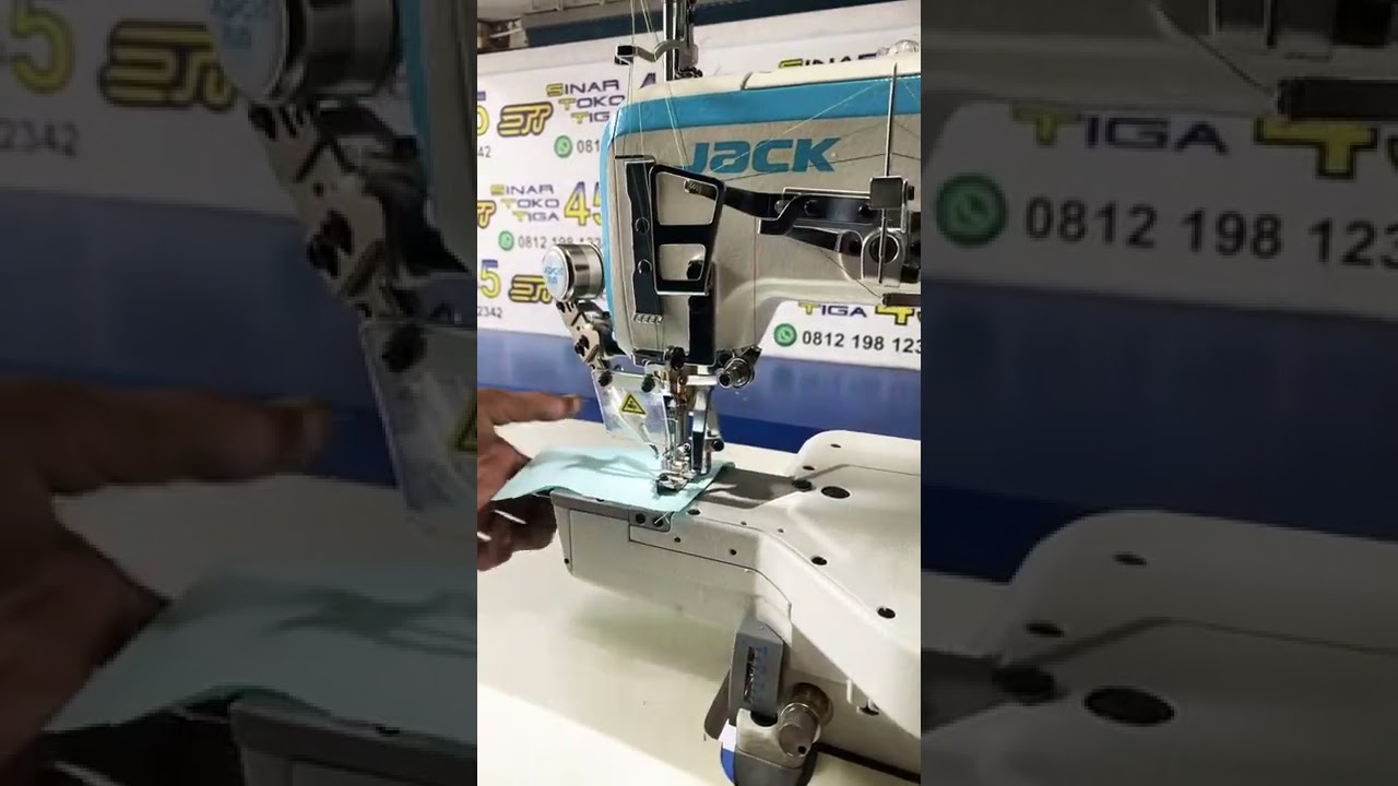 JACK K5-UT MESIN JAHIT KAOS OVERDECK KAM AUTO TRIMMING🪡 @sinartokotigamesinjahit