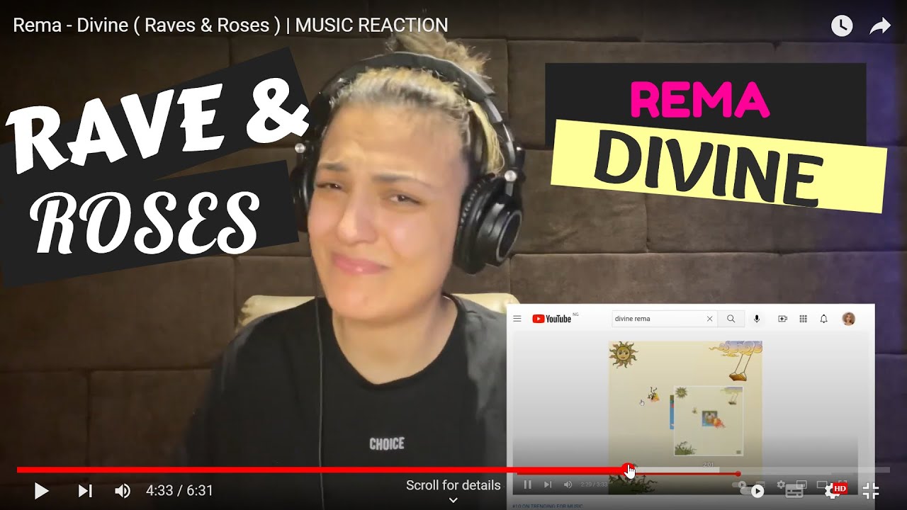 Rema - Divine ( Rave & Roses ) | MUSIC REACTION