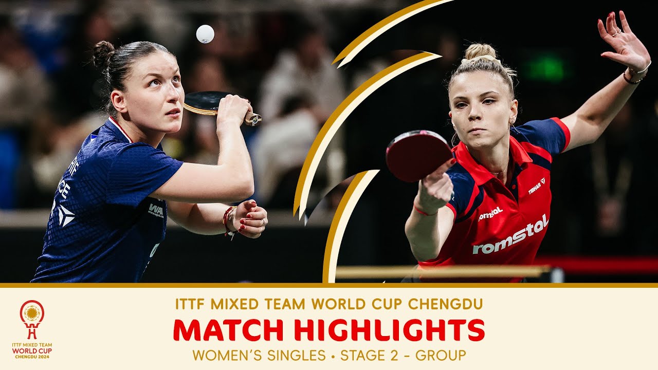 Adina Diaconu vs Audrey Zarif | ROU vs FRA WS | Stage 2 | #ITTFWorldCup 2024