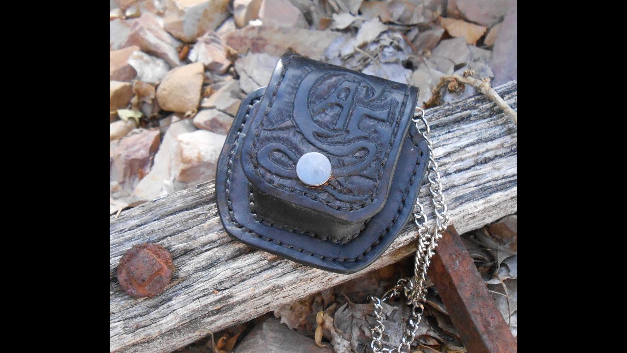 Custom Leather Pocket Watch Pouch