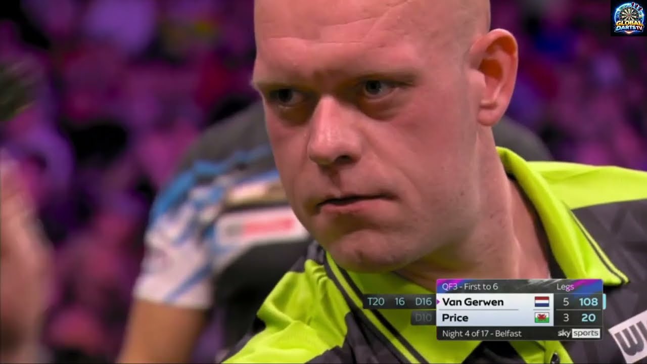 Michael van Gerwen vs Gerwyn Price Premier League - Night 4 - Quarter-finals
