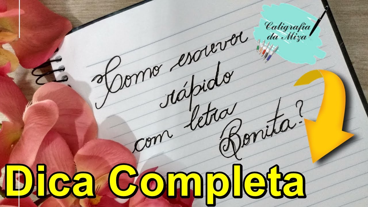 Como escrever rápido com a Letra Bonita  (Dicas Exames para estudantes 2020)