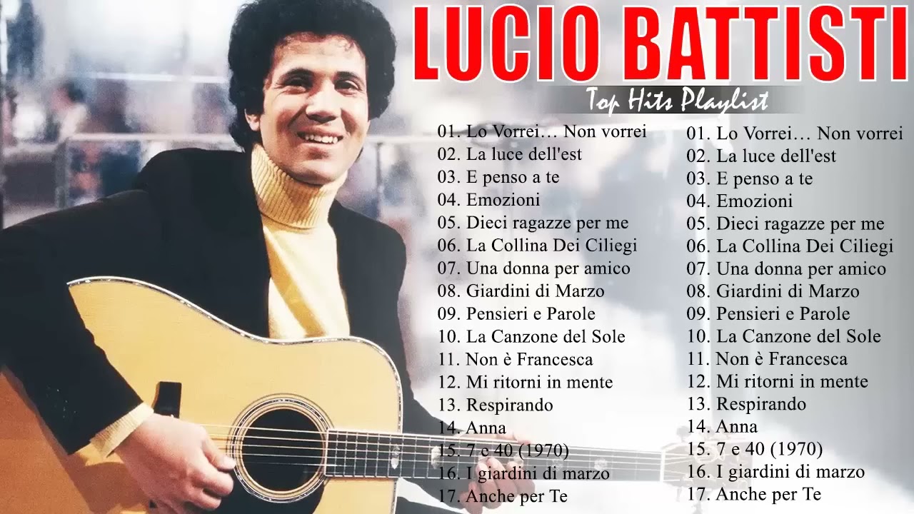 Le Pi&ugrave; Belle Canzoni di Lucio Battisti🌴Lucio Battisti Greatest Hits 2023🌴Il Meglio di Lucio Battisti