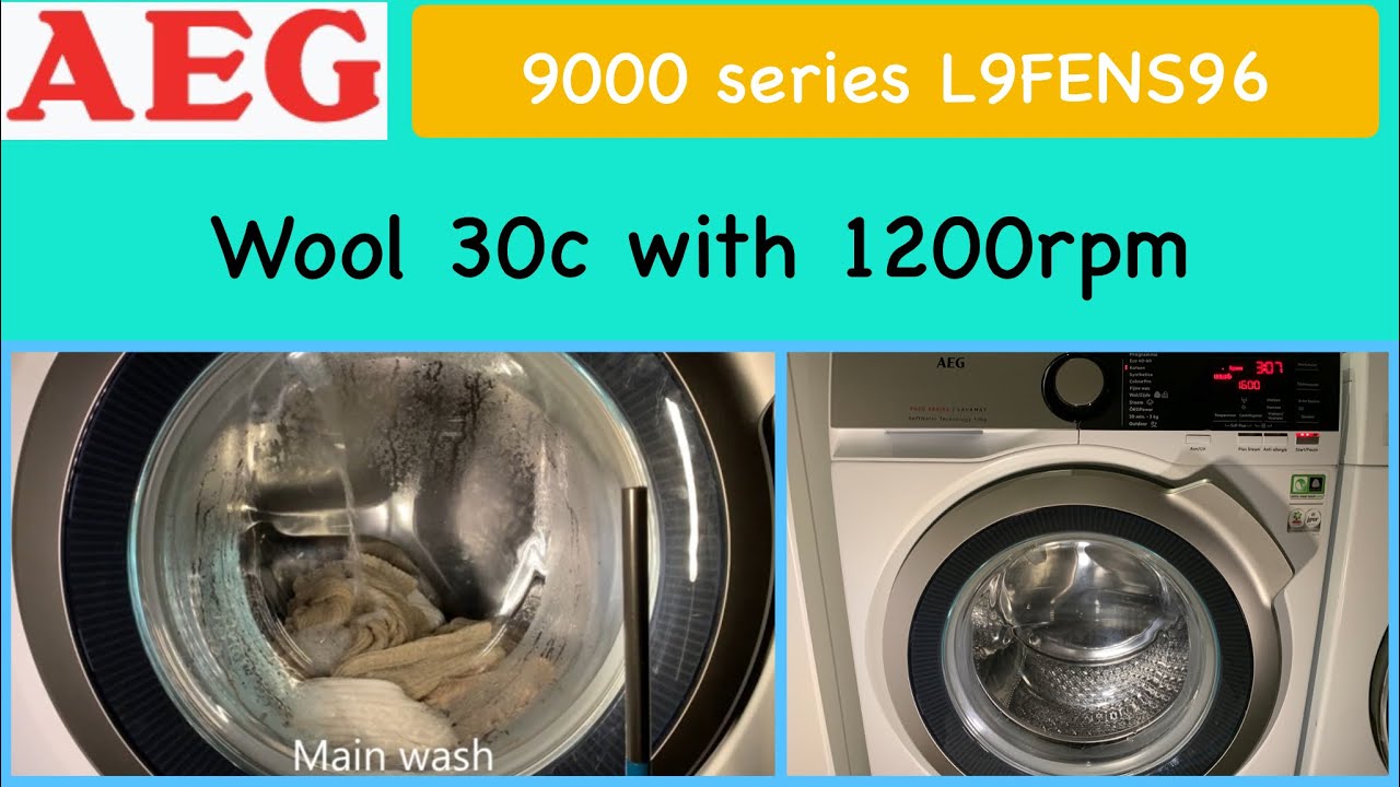 AEG Lavamat 9000 Series L9FENS96 - Wool/Silks 30 (Full cycle)