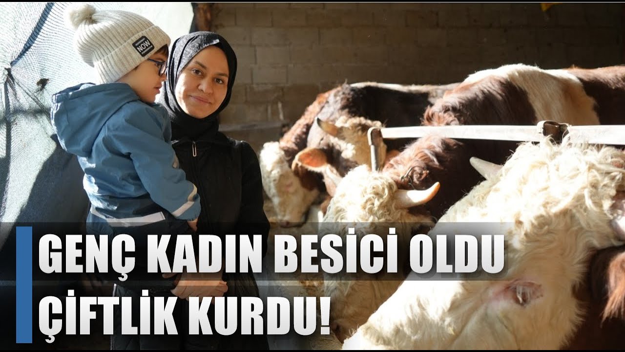 Gen&ccedil; Kadın Besici Oldu &Ccedil;iftlik Kurdu! 3 Milyon Hibe / AGRO TV HABER