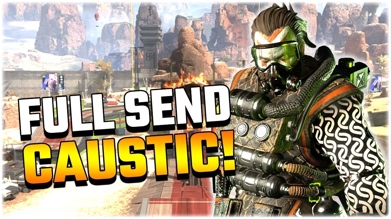 AGGRESSIVE CAUSTIC IN SOLO MODE!! (Apex Legends PS4)