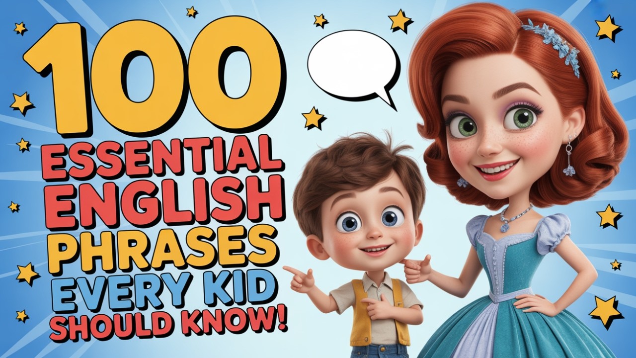 100 English Conversation Phrases for Kids | Learn English Fast