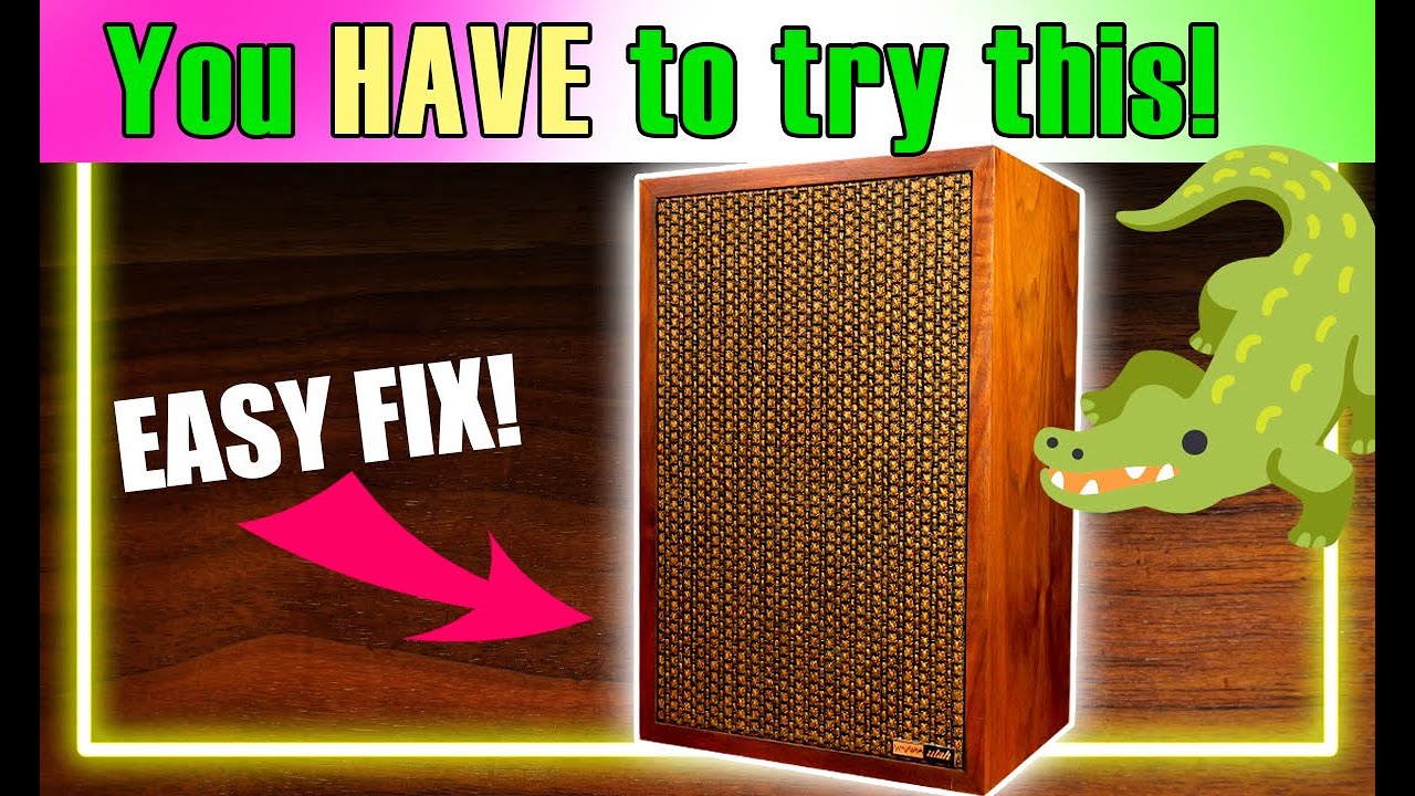 The Utah AS-2AX Speaker: EASY Wooden Speaker Repair!