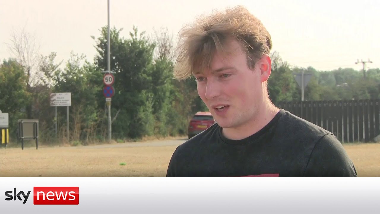 UK Heatwave: Wennington resident describes moment his home caught fire