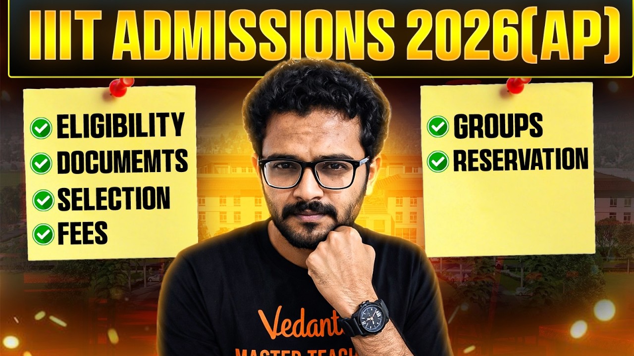 🚨 IIIT Admissions 2026 (AP) | Eligibility, Fees & Selection Process FULL Guide! by Santhosh Sir