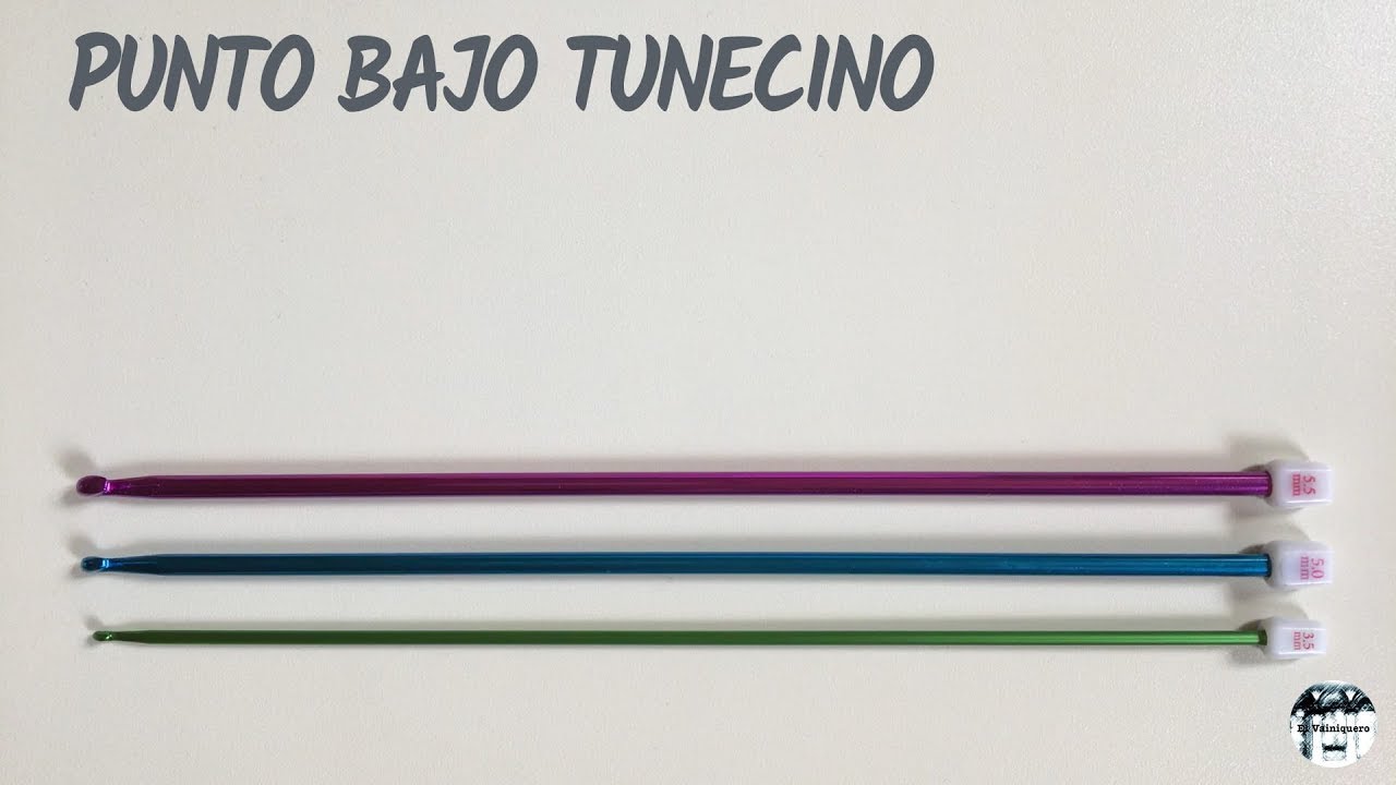 Punto bajo tunecino - Crochet tunecino