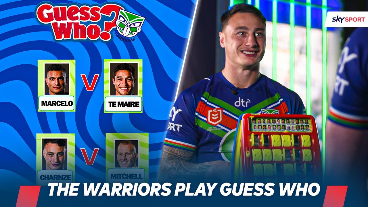 The Warriors play Guess Who? 🤔😂