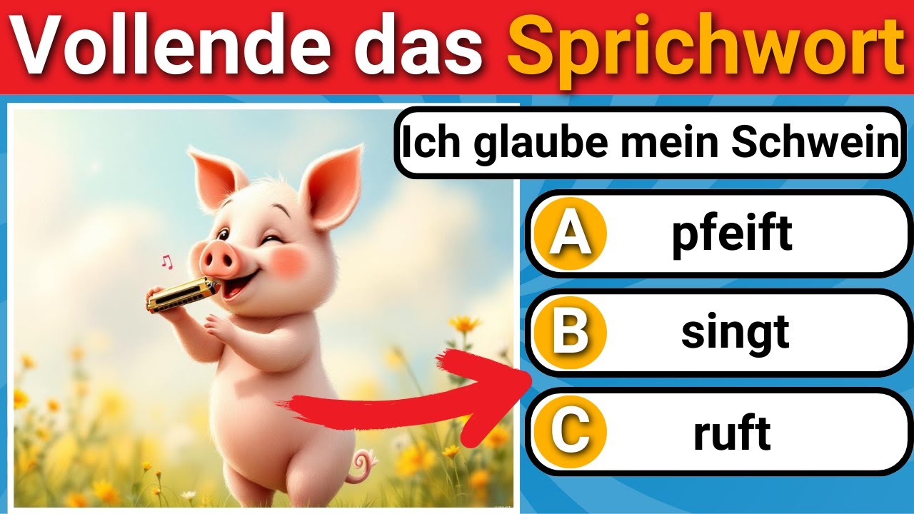 Wie gut kennst du deutsche Sprichwörter? 🤔 | Sprichwort-Quiz!