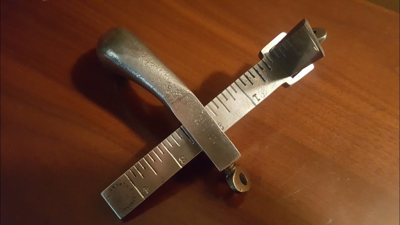 Vintage leather strap cutter restoration