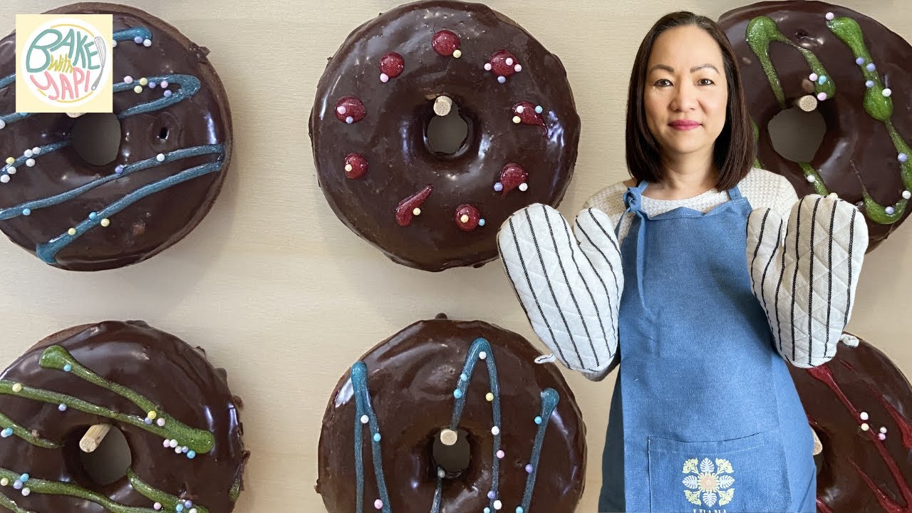 Baked Chocolate Mochi Donuts *Soft and Chewy!* - Recipe | BakeWithYapi