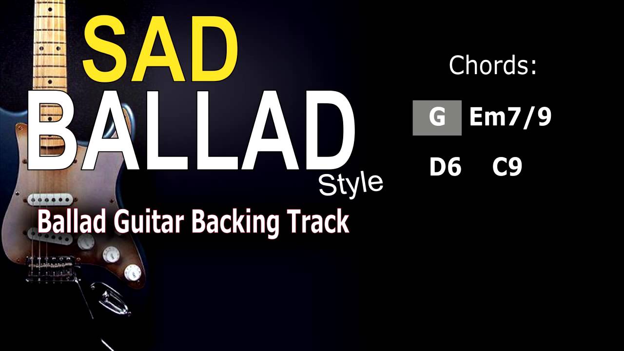 Sad Ballad #2 (SteveVai, JoeBonamassa,..) Guitar Backing Track 62 Bpm Highest Quality