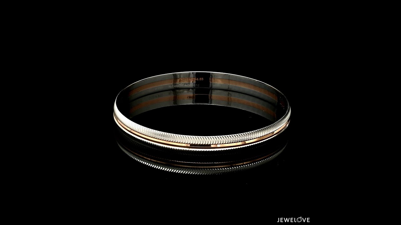 Platinum & Rose Gold Bracelet for Men JL PTB 1292 - Jewelove